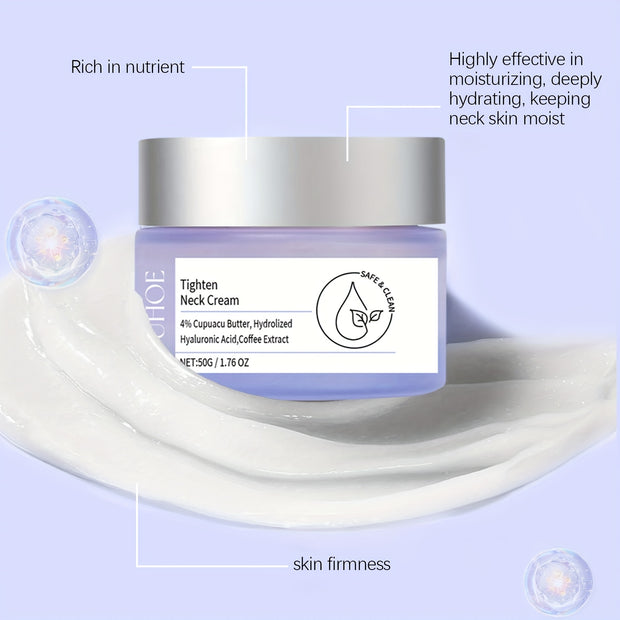 4pcs Firming Moisturizing Neck Cream, Hydrate Tighten Neck Light Beige Serum, Mild Non Irritating Formula, Make Light Beige More Elastic Smooth, Body Skincare, Light Beige Care Beauty Gifts