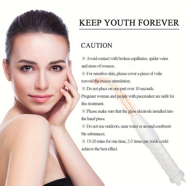 High Frequency 4-in-1 Facial Skin Care stick - Portable Facial Massager Skin Care Set for Family - Christmas gifts, Valentine's Day gifts, birthday gifts, Women's gifts, girlfriends, moms, girlfriends
