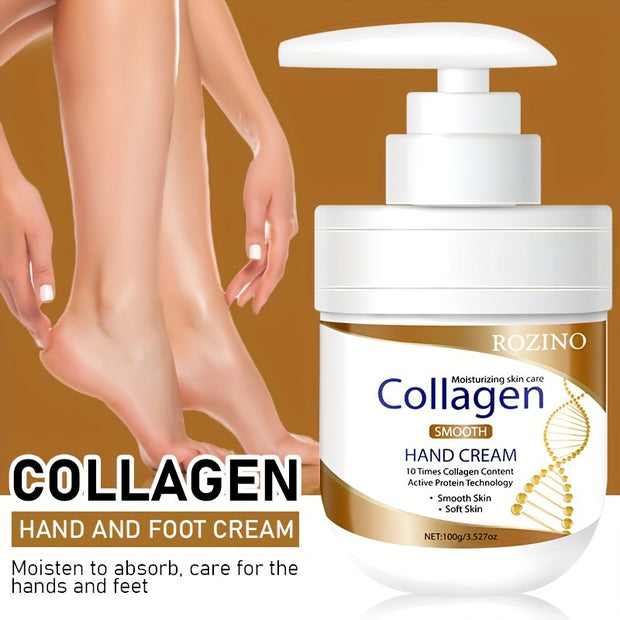 ROZINO Collagen Hand Cream, Hand Lotion, Nourishes & Protects Dry Hands, Fast-Absorbing, Non-Greasy, Leaves Skin Moisturized & Soft, Hand Cream For Women | Hand Lotion Travel Size