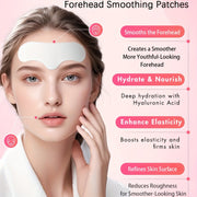 Forehead Wrinkle Patch And Smile Line Patch, Containing Hyaluronic Acid, Aloe Vera, Collagen, And Vitamin E for Overnight Facial Use, Can Enhance Women's Smile Line By 36pcs