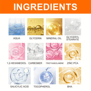 100g Salicylic Acid Face Mask, Hydrating Beige Tone, Balances Oil & Moisture, Gentle Cleansing Reduction Pore Tightening Facial Sheet Mask for All Genders