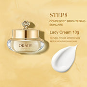 OKADY Ginseng Skincare Set | Make Skin Younger-looking Alcohol-Free Hypoallergenic Cleansing, Purifying Skin Quick Absorption Facial (Ginseng - 9pcs Set)A Gift For A Lady. Thanksgiving Gift Send Mom, Send Girlfriend