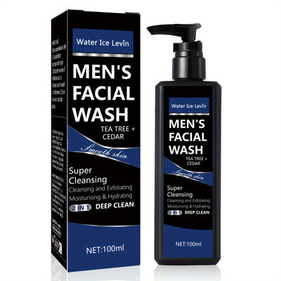 [Tea Tree Cleanser] Gentle Tea Tree Men's Moisturizing Facial Cleanser, 100ml, Non-Tightening Light Beige Care