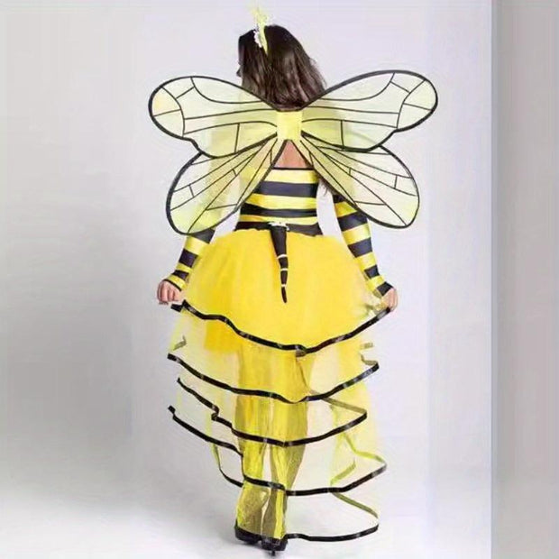 Bee Costume Halloween Bee Cosplay Adults Costume Women Bumble Costume Accessories Halloween Cosplay Party