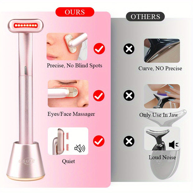 618 Beauty Tech ! Light Therapy & Massage Facial Device – Revive Dull Skin, Boost Collagen at Home