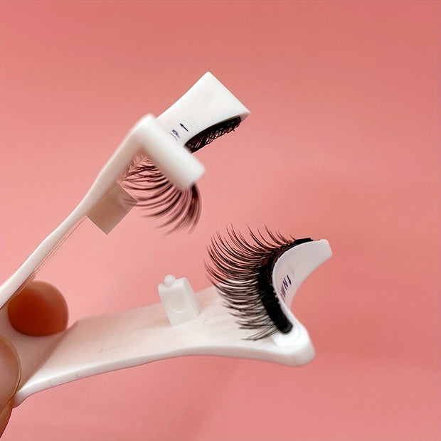 Reusable Magnetic Eyelash Kit - Glue-Free False Lashes with Applicator, Alcohol-Free Material, Professional Eye Makeup