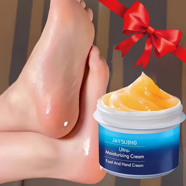 Ultra-Moisturizing Foot & Hand Cream with Glycerol & Beeswax - Long-Lasting Hydration for Dry, Cracked Light Beige, Cream for & Dry Lines, Fragrance-Free Beige Moisturizer for Men & Women