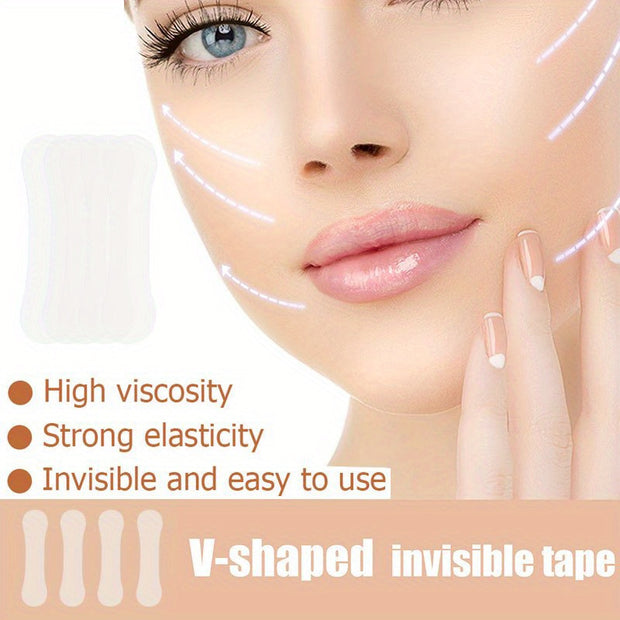 100pcs of invisible surface wrinkle lift, instant V-shaped lift patch for chin and cheeks