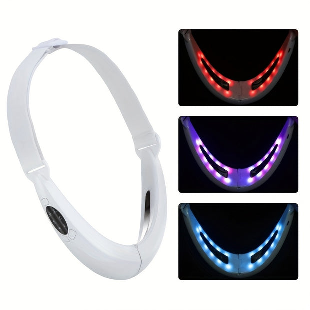 Rechargeable V-Shaped Facial Beauty Massager, Equipped with Multi Speed Intensity Adjustment Function, LCD Display Screen, Designed Specifically for Women'S Facial Skincare