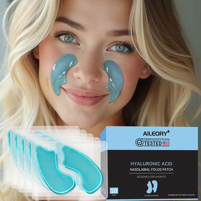 Dissolving Patches for Under Eye And Cheek Wrinkles, Moisturizing Hyaluronic Acid Mask, Visually, Can Be Used Overnight, Great for Travel And Parties, 10 Pairs