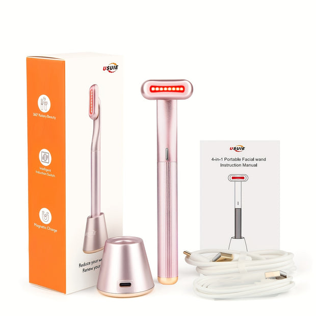 618 Beauty Tech ! Light Therapy & Massage Facial Device – Revive Dull Skin, Boost Collagen at Home