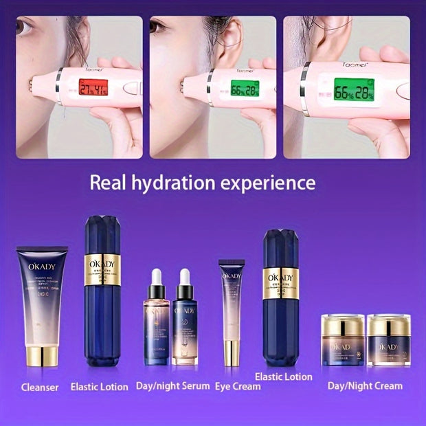 OKDAY Hydrolyzed Collagen, Sodium Hyaluronate, Makes Skin Feel Smooth, Looks Younger, Firmer, Enhances Skin Elasticity, Skin Care Kits, High-end Skin Care Products, Gifts For Women, Thanksgiving Gifts, Suitable For Gifts - Ch