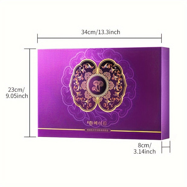 6pcs Korean and American Skin Purple Ganoderma Moisturizing Beauty Set Box Hydrating, Moisturizing and Nourishing Skincare Set for Facial Care Gifts for Mothers and Girlfriends Mother's Day Gift