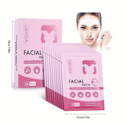 Forehead Wrinkle Patch And Smile Line Patch, Containing Hyaluronic Acid, Aloe Vera, Collagen, And Vitamin E for Overnight Facial Use, Can Enhance Women's Smile Line By 36pcs