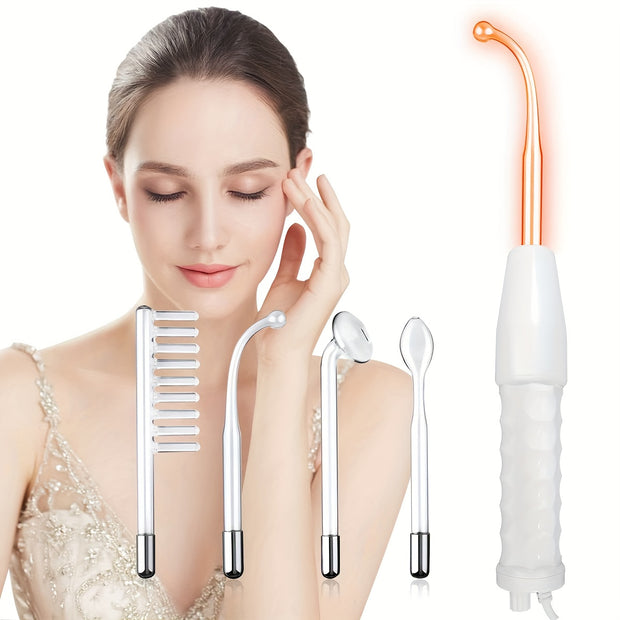 High Frequency 4-in-1 Facial Skin Care stick - Portable Facial Massager Skin Care Set for Family - Christmas gifts, Valentine's Day gifts, birthday gifts, Women's gifts, girlfriends, moms, girlfriends