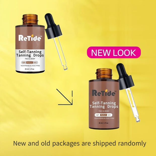 Self Tanning Drops- Medium Face Tanning Drops To Add To Lotion, Moisturizing Bronzing Tanner For Face& Body, Toxin Free Tanner For Fake 30ml/1fl.oz