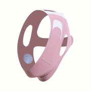 1pc Reusable V-shaped Lifting Facial Mask - Pink Face Band, Used To Reduce Double Chin, Tighten Face And Prevent Sagging | Ultra-thin Comfortable Summer Wear, With Cooling Function, Face Slimming Tools | Tight Fit Design | Co