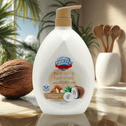 [Ultra-Nourishing Body Wash] WISH Ultra-Nourishing Coconut & Almond Body Wash | 33.8oz/1000ml, Hydrating Formula with Rich Botanicals, Gentle Cleansing for Silky Smooth Skin, Luxurious Tropical Scent, Paraben-Free, Ideal for
