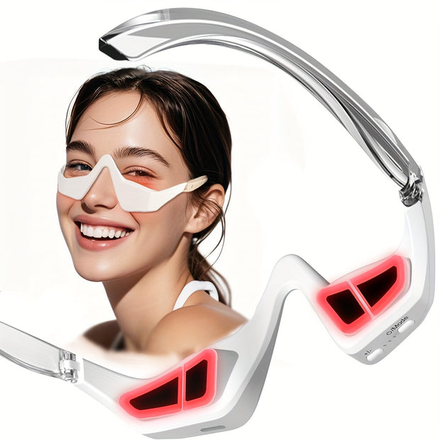 USB-recharge Under Eye Lift Device, Under-Eye Care Tool for Dark Circles, Wrinkles, Lransparent Frames, Ldeal Gift for Women Men, Sleek Design, Lightweight Construction, Eyecare Enthusiasts