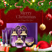 6pcs Korean and American Skin Purple Ganoderma Moisturizing Beauty Set Box Hydrating, Moisturizing and Nourishing Skincare Set for Facial Care Gifts for Mothers and Girlfriends Mother's Day Gift