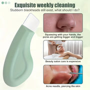 1pc Silicone Tool - Deep Cleaning Pore Cleaner, Ergonomic Handle, Mint Green Gentle Facial Razor, Suitable for All Light-skinned Men And Women, Small And Durable Material, Must-have for Skincare Enthusiasts