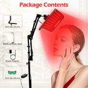 Red Light Therapy Device For Face And Body, Infrared Light Therapy Lamps With Adjustable Stand 660nm Red Light & 850nm Near Infrared Light Therapy Lamp Panel For Body At Home With Timer