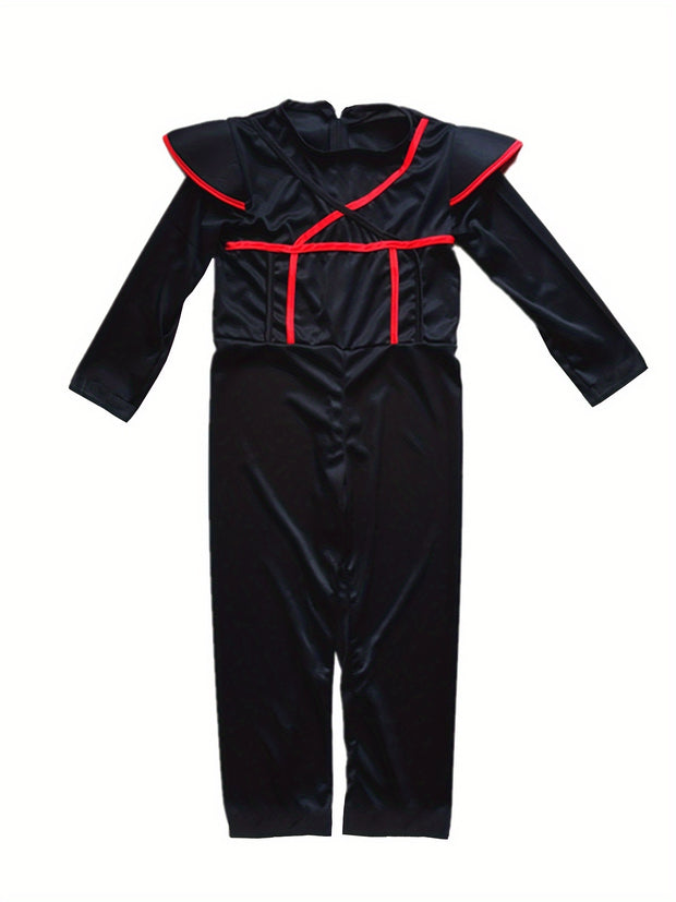 Kid's Warrior Character Clothing, Cartoon Samurai Character Halloween Outfits, Boy's Clothes For Party Performance