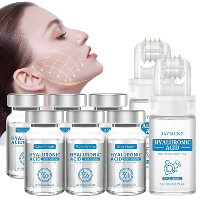 2/ 3/ 4 Set Micro Infusion System Hyaluronic Acid Facial Serum, Smooth Skin Facial Serum Roller With Collagen & Elastin Moisturizes Skin Care Serum Enhances Skin Elasticity, Facial Serum For All Skin Types-Microneedle Length: