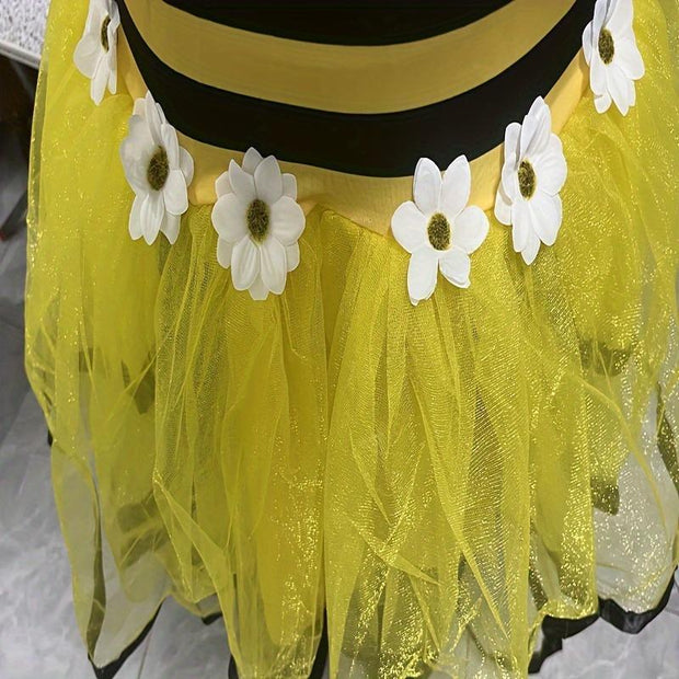 Bee Costume Halloween Bee Cosplay Adults Costume Women Bumble Costume Accessories Halloween Cosplay Party