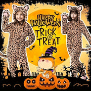 GINMIC Cat Costume For Girls, Leopard Costume, Onesie Brown Leopard Costume For Kids, Halloween Costumes Halloween Christmas Gift