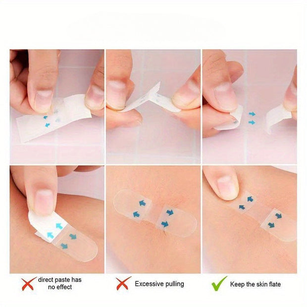 120pcs Of Markless Facial Lifting Patch, Eye Wrinkle Lift, Double Chin Lift, Invisible Facial Tape, Facial Training Tape