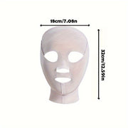 [Unisex Cooling V-Face Mask] LIGHTE SECRETE V-Face Mask, Breathable Mesh Fabric, Cooling Effect, Unisex, Facial Lifting, Wrinkle Reduction, No Alcohol, Facial Training Band, Gray/ White, Premium Aesthetic