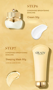 OKADY Ginseng Skincare Set | Make Skin Younger-looking Alcohol-Free Hypoallergenic Cleansing, Purifying Skin Quick Absorption Facial (Ginseng - 9pcs Set)A Gift For A Lady. Thanksgiving Gift Send Mom, Send Girlfriend