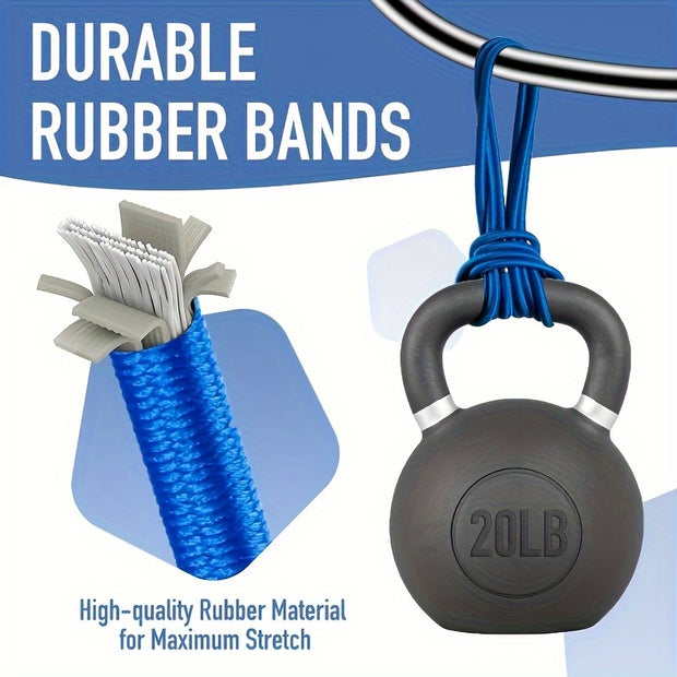 Heavy-Duty Elastic Trash Can Holders - 3pcs Garbage Bag Bands, Secure Slip-Proof Grip for Large Dumpster, Office, School, Home, Outdoor - Fits Trash Cans up to 96 Gallons, Trash Bag Holder