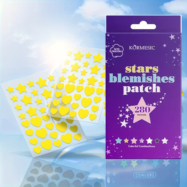 280pcs Patch Tea Tree Oil Facial Hydrogel Patch Heart Shaped Patch Men And Women General