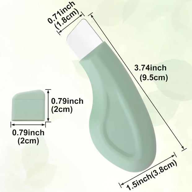 1pc Silicone Tool - Deep Cleaning Pore Cleaner, Ergonomic Handle, Mint Green Gentle Facial Razor, Suitable for All Light-skinned Men And Women, Small And Durable Material, Must-have for Skincare Enthusiasts