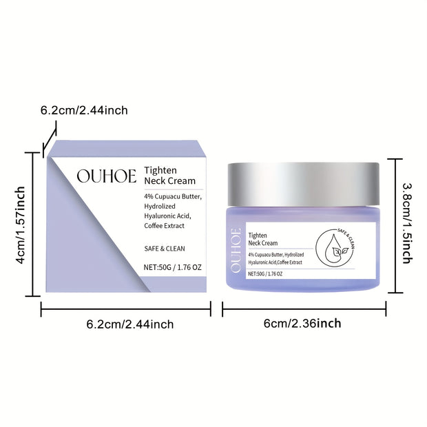 4pcs Firming Moisturizing Neck Cream, Hydrate Tighten Neck Light Beige Serum, Mild Non Irritating Formula, Make Light Beige More Elastic Smooth, Body Skincare, Light Beige Care Beauty Gifts