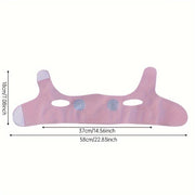1pc Reusable V-shaped Lifting Facial Mask - Pink Face Band, Used To Reduce Double Chin, Tighten Face And Prevent Sagging | Ultra-thin Comfortable Summer Wear, With Cooling Function, Face Slimming Tools | Tight Fit Design | Co