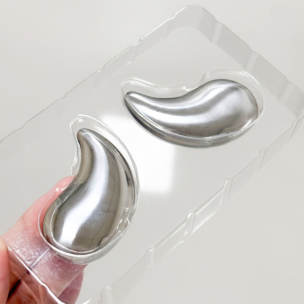 1 Pair Stainless Steel Eye Massagers - Reusable Multi-Purpose Hot & Cold Compress Relax, Portable Gua Sha Facial Massage Tools for Home, Travel, Beauty Shops - No Battery Needed, Holiday & Mother’s Day Gifts