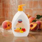 [VITALS | Revitalizing] 1pc VITALS Peach & Orange Blossom Revitalizing Body Wash - 33.8oz/1000ml | Infused with Fruit Extracts & Floral Essences, Gently Cleanses, Brightens & Hydrates Skin | Paraben-Free, Suitable for All Ski