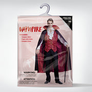 SYNCFUN Vampire Costume, Vampire Costume Men with Vampire Cape for Deluxe Halloween Costume
