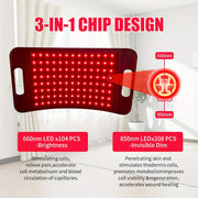 Red Light Relax for Face and Body, Red Infrared Light Relax Lamp with Stand LED 660nm Red Light-Relax& 850nm Infrared Light Device for Body prime day