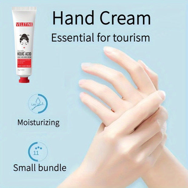 XY-27 Kojic Acid Hand Cream 6pcs Set, Women'S Gift, Mother'S Day Gift, Hand Cream Set, Convenient Travel Essential