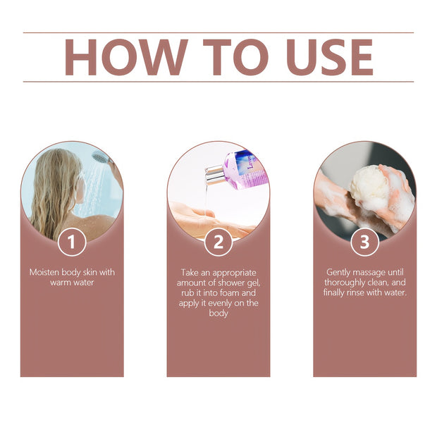 Body Wash For Men & Women, Long-lasting Fragrance, Deep Cleaning, Make The Light Beige Smoother, The Fragrance Of Cherry Blossoms And Lavender