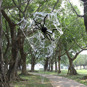 5.4m Spider Web and 150cm Fake Spider - Perfect Halloween Decoration Party Set for Halloween,Christmas Event & Party Supplies