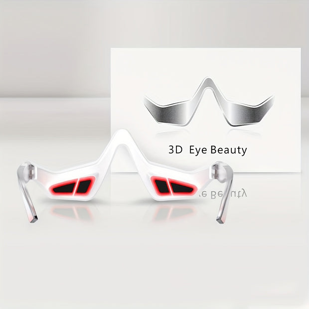 USB-recharge Under Eye Lift Device, Under-Eye Care Tool for Dark Circles, Wrinkles, Lransparent Frames, Ldeal Gift for Women Men, Sleek Design, Lightweight Construction, Eyecare Enthusiasts