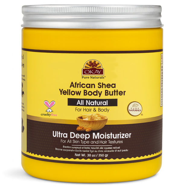 OKAY Pure Naturals African Shea Yellow Body Butter - 30 oz / 850 ml
