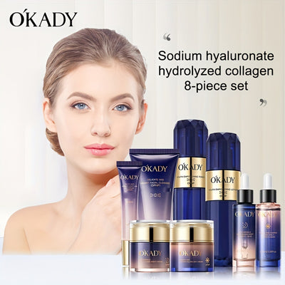OKDAY Hydrolyzed Collagen, Sodium Hyaluronate, Makes Skin Feel Smooth, Looks Younger, Firmer, Enhances Skin Elasticity, Skin Care Kits, High-end Skin Care Products, Gifts For Women, Thanksgiving Gifts, Suitable For Gifts - Ch