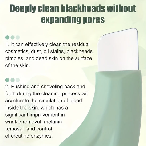 1pc Silicone Tool - Deep Cleaning Pore Cleaner, Ergonomic Handle, Mint Green Gentle Facial Razor, Suitable for All Light-skinned Men And Women, Small And Durable Material, Must-have for Skincare Enthusiasts