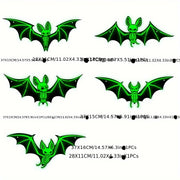 10pcs Halloween Glow-in-the-Dark Hanging Bats, Suitable for Holiday Decorations, Halloween Hanging Decoration